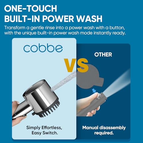 Image of Filtered Shower Head with Handheld, 5 Spray Mode Showerhead with Filters
