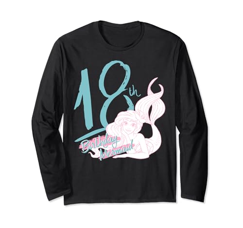 T-shirt Ariel Disney manches longues vêtement anniversaire 18 ans sirène