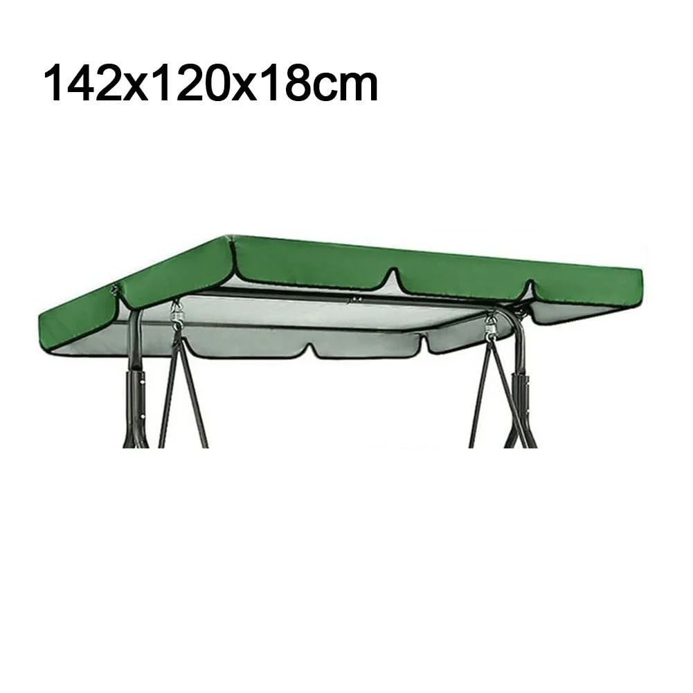 Copertura Amaca Tenda da Sole per Altalena da Giardino Impermeabile, Copertura per Tetto, per Altalena da Giardino, Tenda da Sole per Altalena da Giardino Copri Dondolo(Black 195x125x15cm)