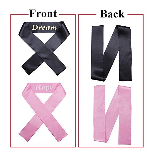 YMHPRIDE Edge Laying Scarf Wig Grip Headbands Edge Brush Set for Lace Frontal Wigs Non Slip Hair Wrap Silk Stain Letter Headbands for Makeup,Facial,Sport,Yoga(Black and Pink)