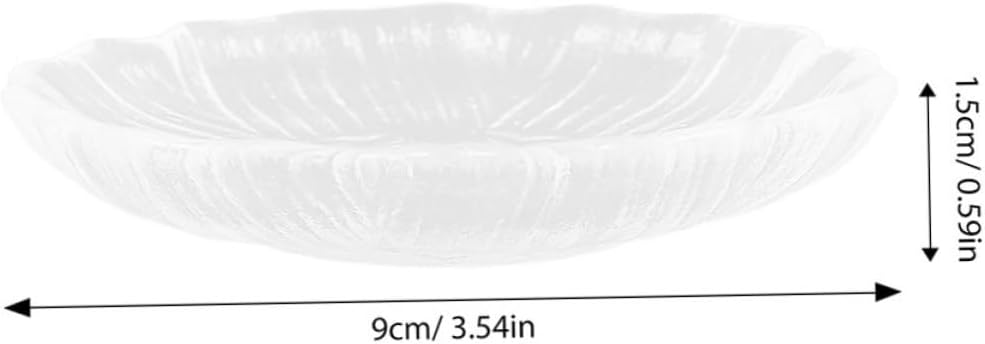 Garneck 8pcs Cup Coasters Glass Teacup Coasters Saucers for Cups Home Table Mat