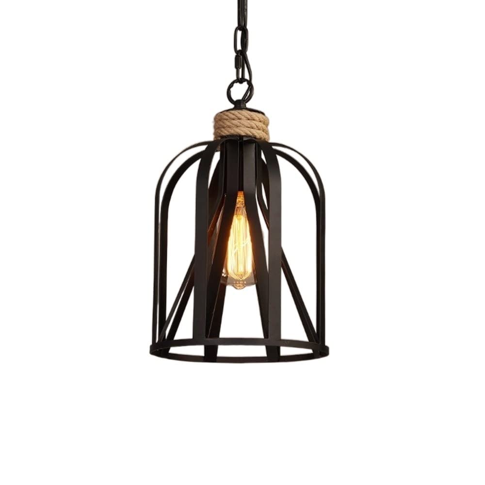 Restaurant lampes suspendues retro et lustre cage lanterne de loft