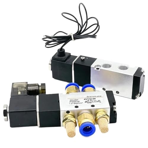 Vanne solénoïde de commande d'air 1/8 BSP distributeur électrique gaz 4V110-06 - 2