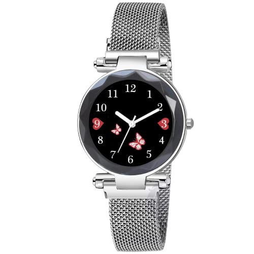 Counity Analog Butterfly Dial Stainless Steel Strap Watch for Women (Silver) (B0BXXH9658) Amazon Price History, Amazon Price Tracker