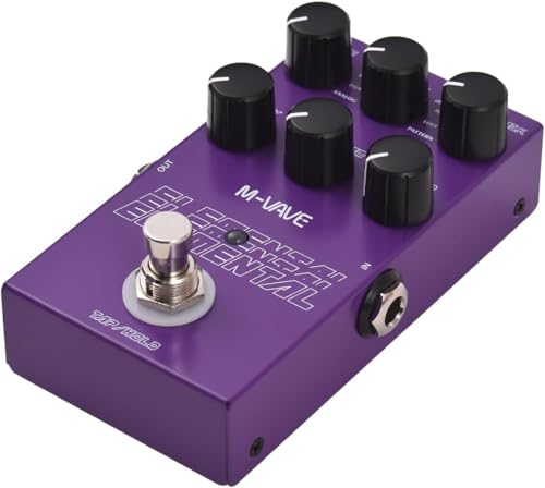 M-vave Elemental digital delay pedal 9 Different Delay Guitar Effects digital delay guitar pedal for TAP and HOLD Mode