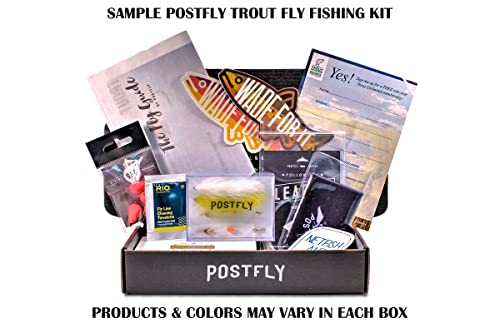 Catch Co Mystery Tackle Box X Postfly Trout Fly Fishing Kit | Premium Trout Flies And Fly Gear Fishing Kit #TOP1