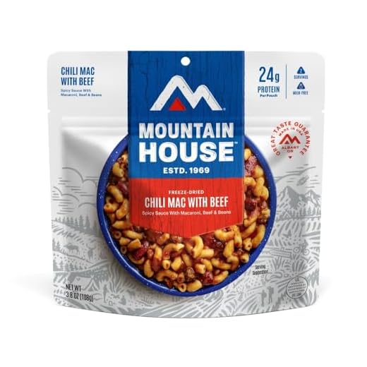 Mountain House Chili Mac with Beef | Freeze Dried Backpacking & Camping Food | 2-Servings