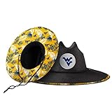 West Virginia Mountaineers NCAA Team Color Straw Hat