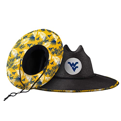 West Virginia Mountaineers NCAA Team Color Straw Hat
