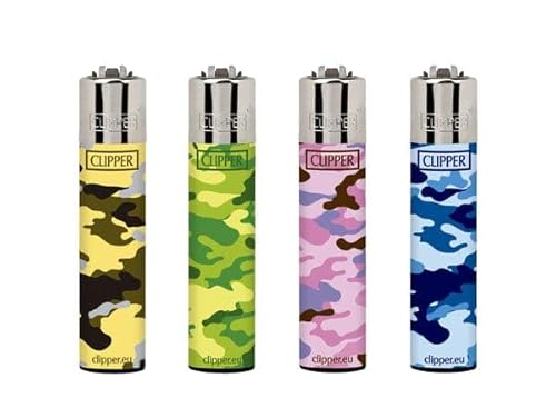 Clipper Lighters Camo Mix (4ct)
