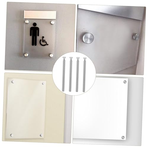 Image of DOITOOL Sturdy Photo Frame Screw Set Brackets Picture Hanging Hardware for Wall Mount Advertising Sign Standoff Screws
