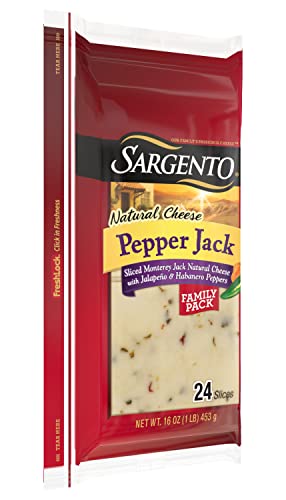 Sargento Sliced Pepper Jack Natural Cheese, 24 Slices #TOP7