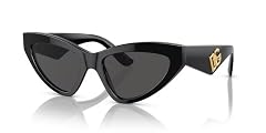 Dolce Gabbana DG4439 501 87 55MM Black Dark Grey Sunglasses for Women Bundle with Accessory Eyewear Kit