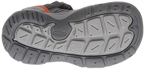 Keen Knotch Peak Low Height Breathable Sneakers, Magnet/Safety Orange, 13 Us Unisex Little Kid #TOP3
