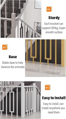 Garde-corps blanc pour escalier et terrasse de 95cm | Sécurité moderne et design - 6