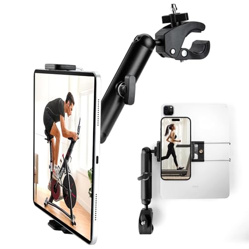 Laufband Tablet&Handy Halter,Heimtrainer Fahrrad Tablet Halterung,Handy und...