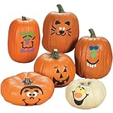 Foam Pumpkin Decorations Craft Kit Makes 12 Pumpkins