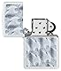 Zippo Sturmfeuerzeug - 3D Flames, Glacier, Color Image - Nachfüllbar - Wiederverwendbar - Windfestes Design - Geschenkbox - Made in USA
