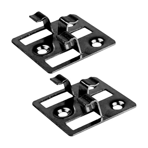 Lot de 100 clips de fixation pour lames de terrasse WPC en acier inoxydable - Entretoises cachées pour lames de terrasse WPC BPC (noir, espace : 3 mm, hauteur : 9 mm)