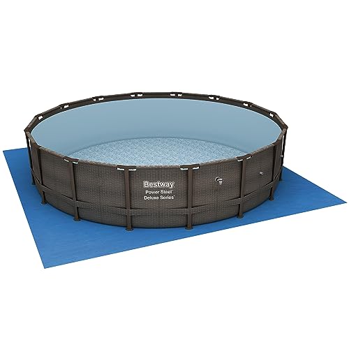 Bestway 15123-BW-NEW Power Steel 14’ X 42 Inch Round Above Ground Outdoor Backyard Swimming Pool Set thumb #6