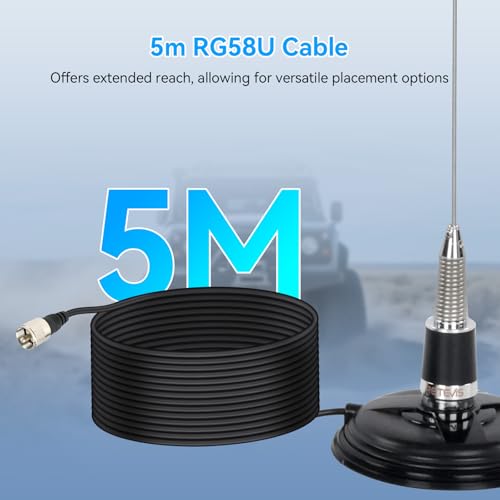 Retevis GMRS Mobile Antenna with Magnetic Mount,NMO Antenna,32-inch,1 Pack by Retevis - Used condition - Image 5