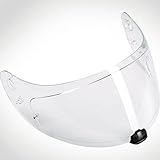 HJC Helmet Shield / Visor HJ-20M(Dark Smoke, Clear) For FG-17, IS-17, RPHA ST helmets, Bike Racing Motorcycle Helmet Accessories - Made in Korea (Clear)