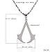 HUAN XUN Men's Stainless Steel Cosplay Desmond Miles Necklace, 18.9