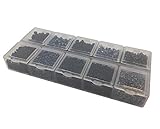 Größe: 11/0 2mm - 8/0 3mm - 6/0 4mm /// Loch: ca. 0,8mm ~ 1mm