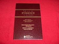 Law of Evidence in Canada 0433443278 Book Cover