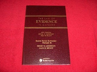 Unknown Binding Law of Evidence in Canada Book