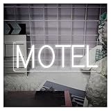 PTHEN Decoración Lámparas Luz De Neón Regulable Para Motel, Letrero Comercial, Para, Decoración Pared, USB(C,40cmx14cm)