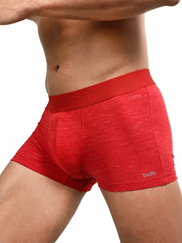 Image of Jockey LM06 Men's Bamboo Cotton Elastane Mesh Trunk with Ultrasoft Waistband and Stay Dry Treatment