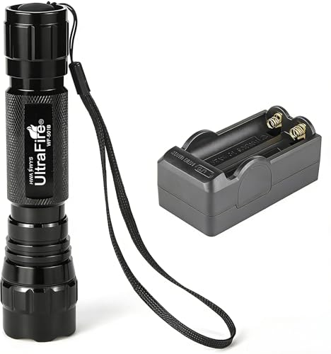 Lampe de poche LED WF-501B rechargeable pour le camping et les sorties nocturnes
