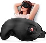 LitBear Heated Eye Mask, Silk Cordless Warm Eye...