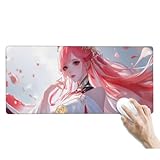 Facile à Nettoyer：Le tapis de souris a un revêtement imperméable, il peut être nettoyé avec un chiffon humide pour enlever la poussière, la graisse et la saleté