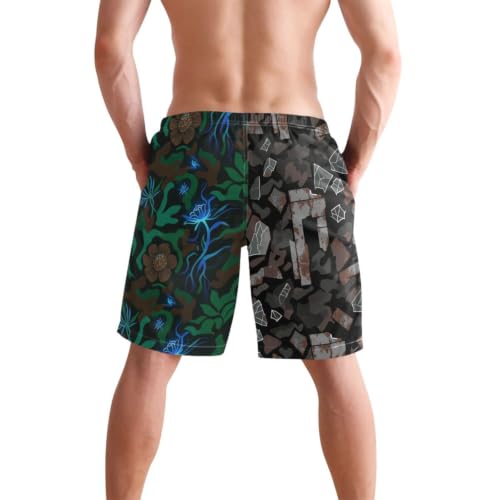 Short de piscine élastique homme séchage rapide coupe 22.9 cm