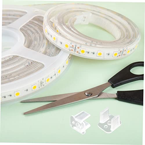 OSALADI 400 Unidades Fivela De Fixação De Néon Led Instalar Clipes De Acessórios Clipes De Luz De Co