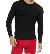 Thermajohn Thermal Shirts for Men Long Sleeve Thermal Compression Shirts for Men Base Layer Cold ...