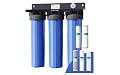 Waterdrop 3-Stage Whole House Water Filter System,with Carbon Filter&Sediment Filter,7-Stage Filtration Highly Reduce Lead,Chlorine,Odor and Taste,5 Micron and 2 Carbon Filter