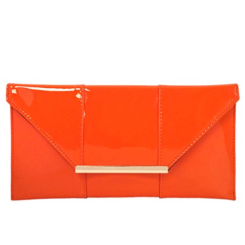 Image of JNB Faux Patent Leather Envelope Candy Clutch