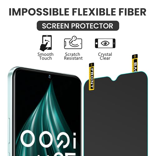 Image of FIRST MART Military-Grade Matte Tempered Glass for iQOO Z9 Lite and Vivo T3 Lite - 9H Screen Protector, Anti-Glare Protection, Scratch-Resistant, Bubble-Free (1 Pack)