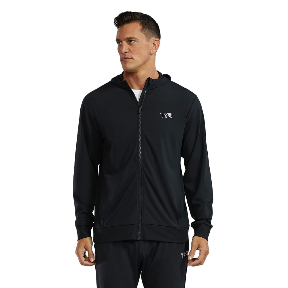 Sweat à capuche TYR Tech respirant et isolant avec zip intégral