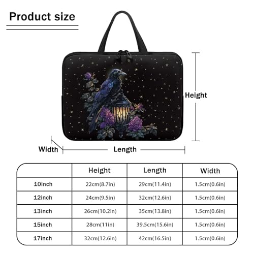 Funda para portátil ZIATUBLES 17 pulgadas patrón Purple Rose miniatura 6
