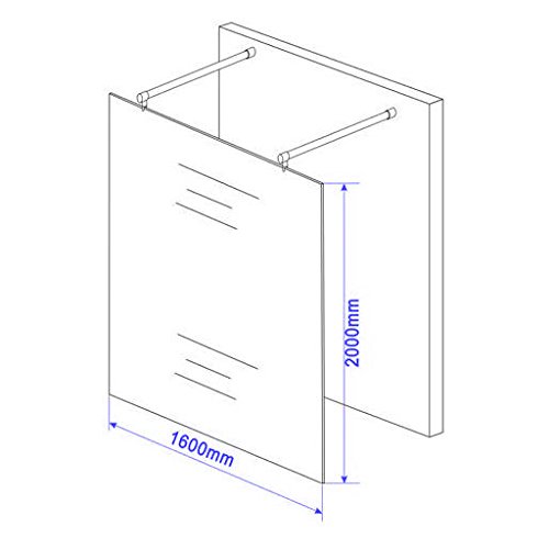 Duschtrennwand FREE – 138 X 220 Cm, 10 Mm ESG-Sicherheitsglas, Aluminium – Modern & Höhenverstellbar