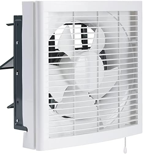 Fanspex 10-Inch Intake Vent Fan with 2-Ways Airflow Intake or Exhaust, High-velocity 490CFM Air ventilation Fan 45dB Quiet for Bathroom, Kitchen, Office, Bedroom, Basement (Metal Frame Body)