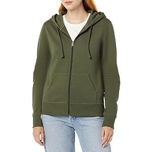 Amazon Essentials womens Fleece Full-Zip Hoodie (Available in Plus Size)