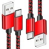 USB Type C- Cable 3A Charging Cord,2Pack 6Feet USB A to USB C Cable Fast Charger Cable for Samsung...