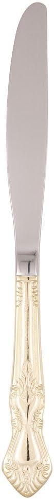 10 Strawberry Street Crown Royal Dinner Knife, Set of 6, Gold