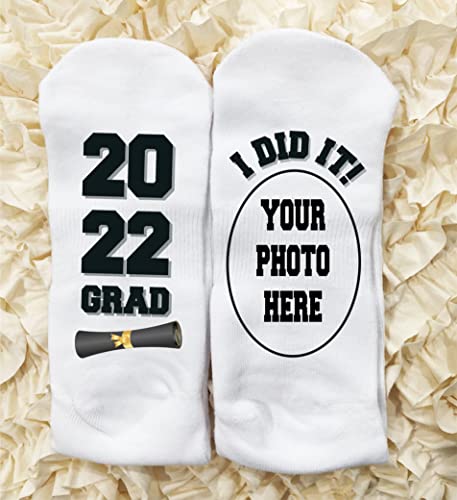 Graduation Day Funky Socks With Sayings: Handcrafted Novelty Delights for All Ages, Versatile Sizing for Sizes 6-14, Exceptional Comfort & Durability, Graduation Themed Collection2