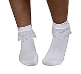 Une paire de chaussettes fine avec dentelle style années 50.